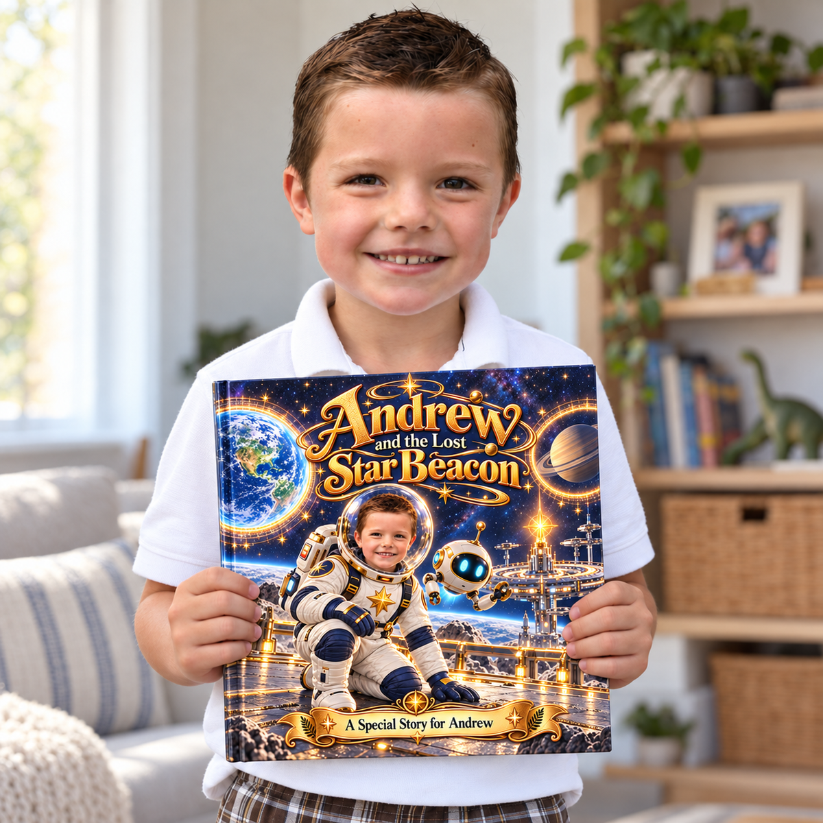 Andrew and the Lost Star Beacon — Personalized Storybook