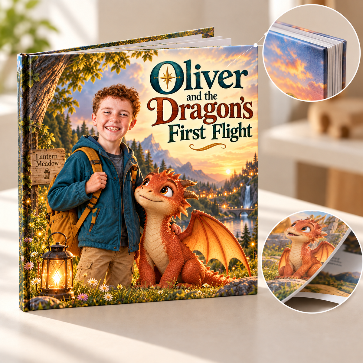 Oliver and the Dragon’s First Flight — Personalized Storybook