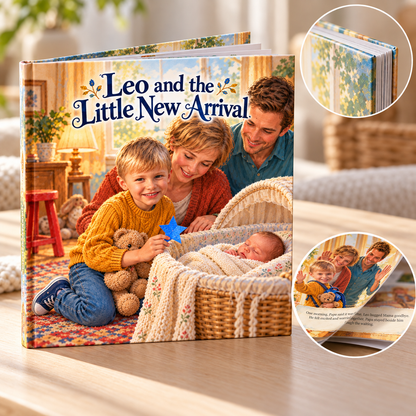 Leo and the Little New Arrival — Personalized Storybook