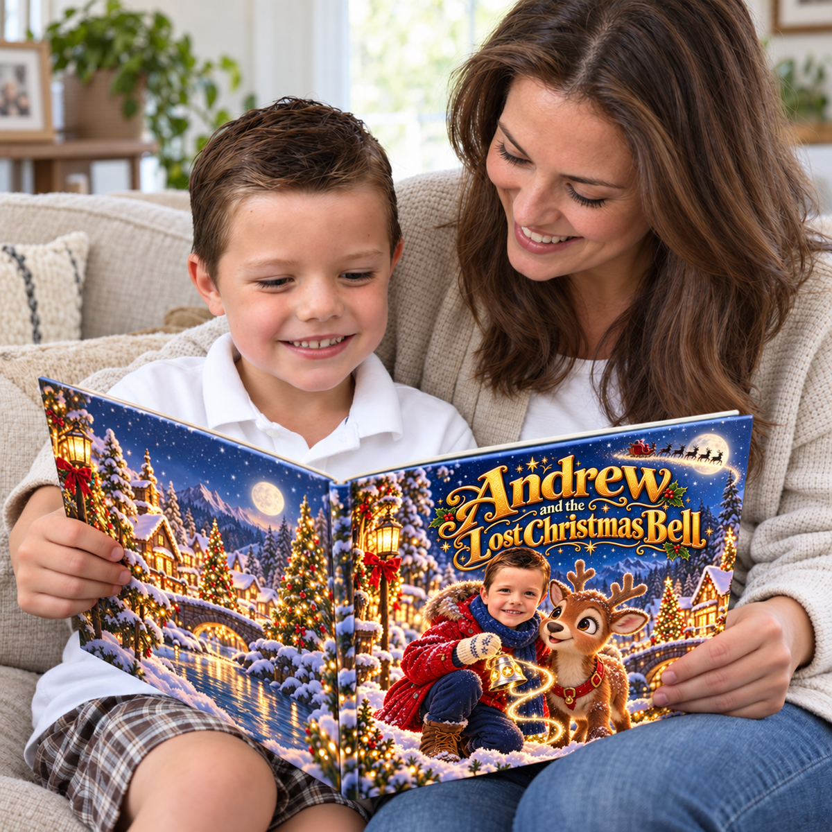Andrew and the Lost Christmas Bell — Personalized Storybook
