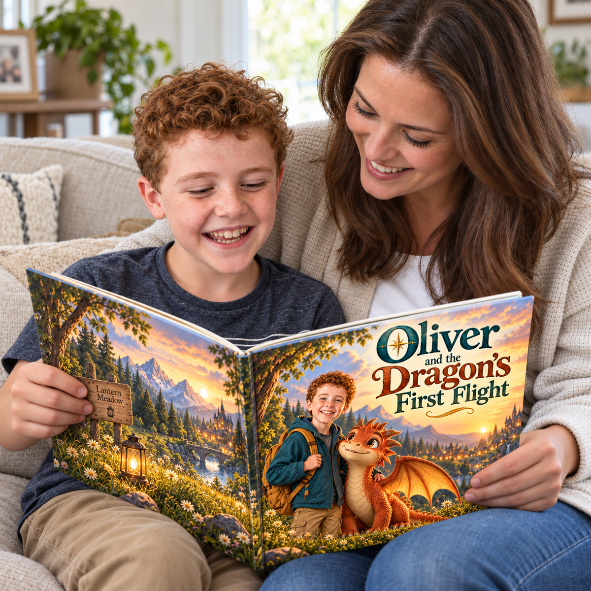 Oliver and the Dragon’s First Flight — Personalized Storybook