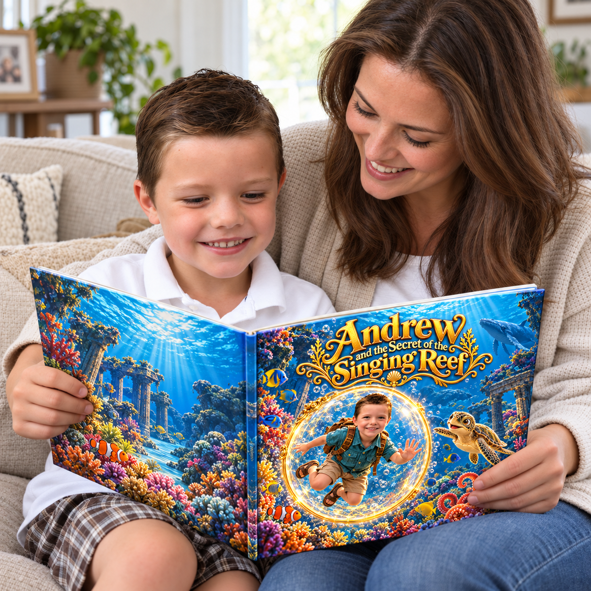 Andrew and the Secret of the Singing Reef — Personalized Storybook