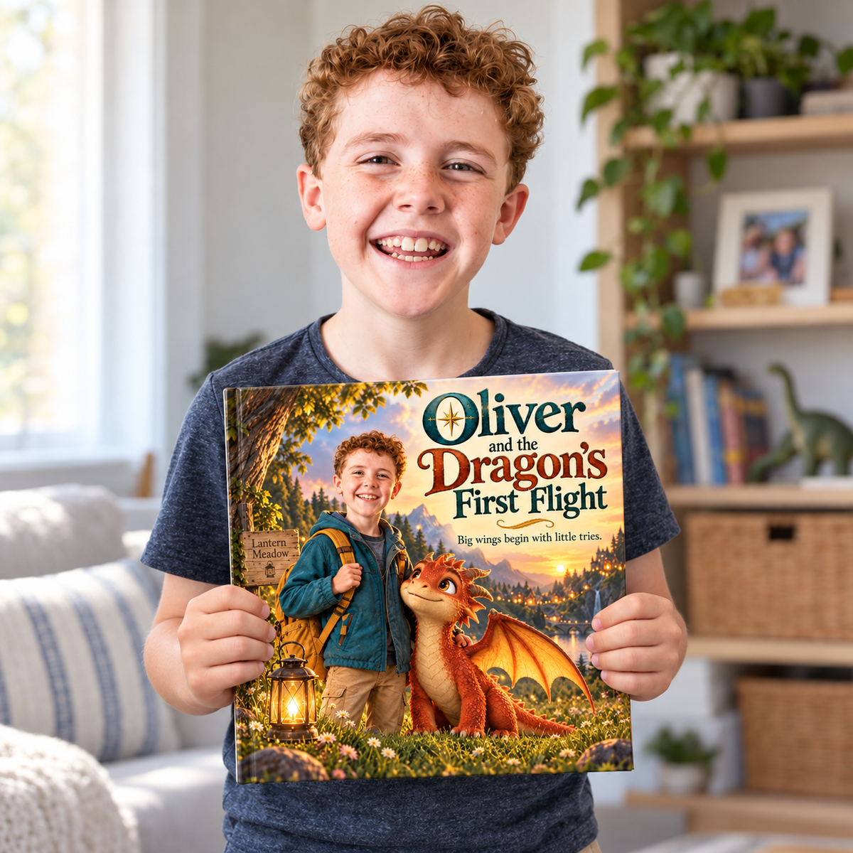 Oliver and the Dragon’s First Flight — Personalized Storybook