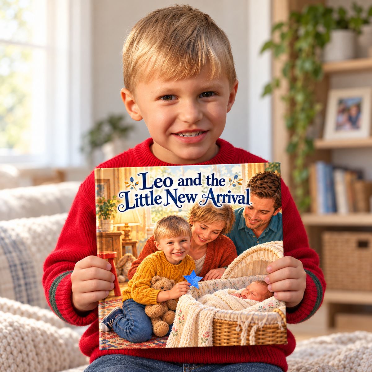Leo and the Little New Arrival — Personalized Storybook