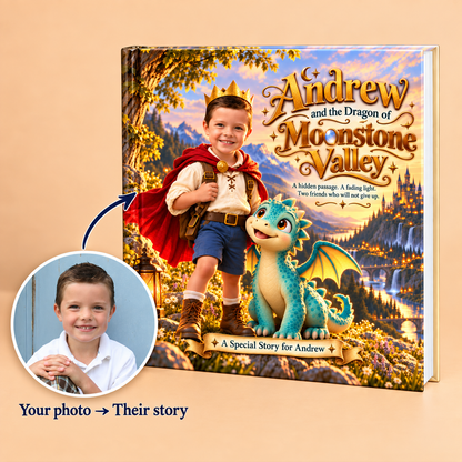 Andrew and the Dragon of Moonstone Valley — Personalized Storybook