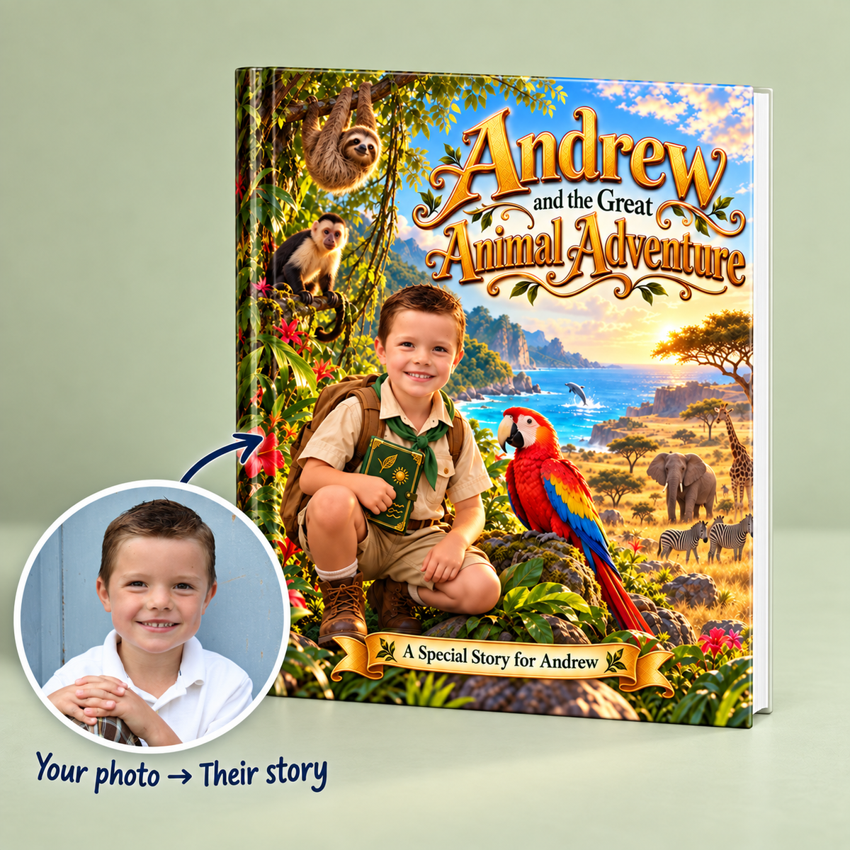 Andrew and the Great Animal Adventure — Personalized Storybook