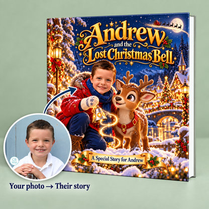 Andrew and the Lost Christmas Bell — Personalized Storybook