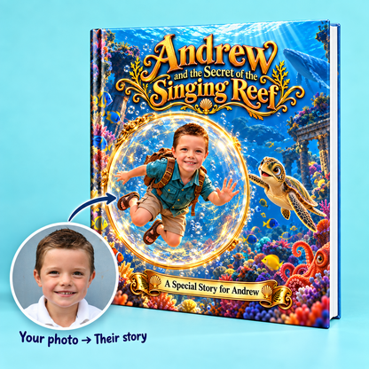 Andrew and the Secret of the Singing Reef — Personalized Storybook
