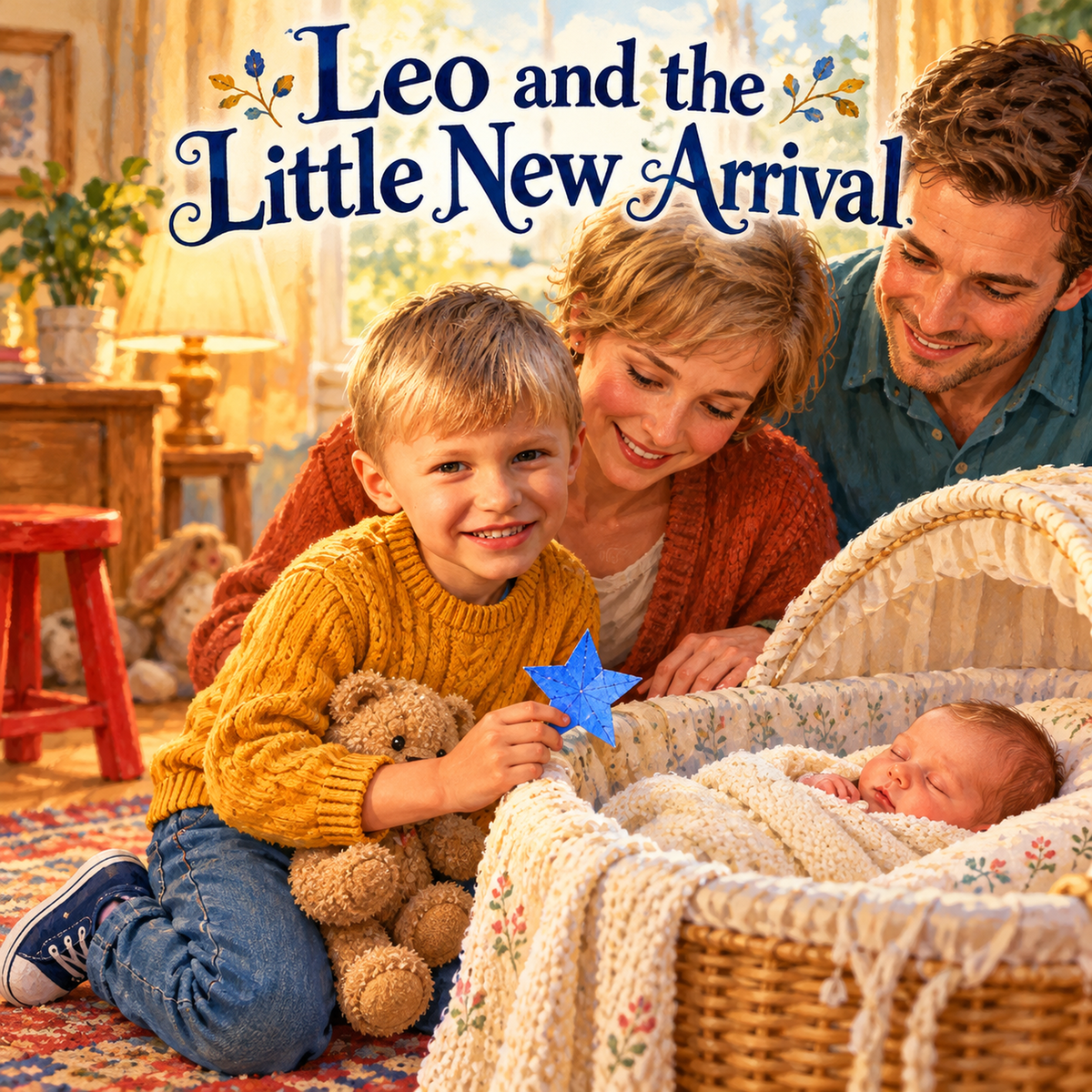 Leo and the Little New Arrival — Personalized Storybook